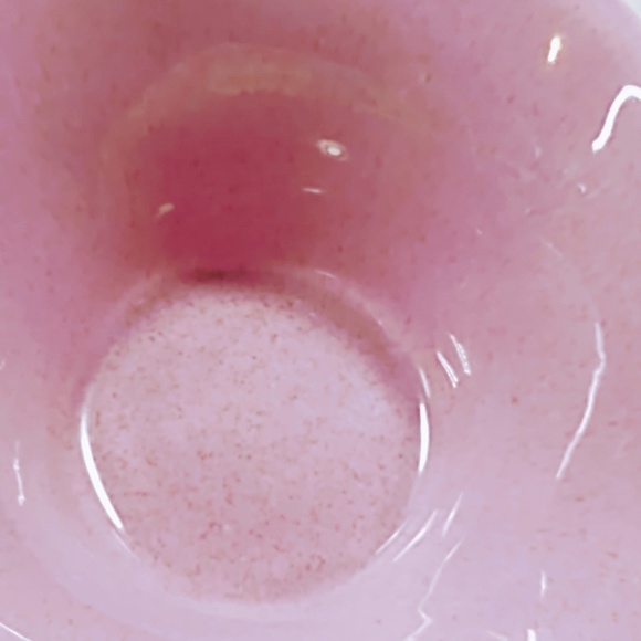 VINTAGE C-1 USA FLARED GLAZED SPECKLED POTTERY BOWL/SOFT LILAC/MCM/HOME DECOR - Picture 4 of 9